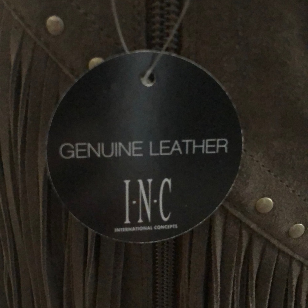NIB grayish brown fringe knee boots - Picture 3 of 4